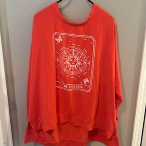 Sweatshirt orange color